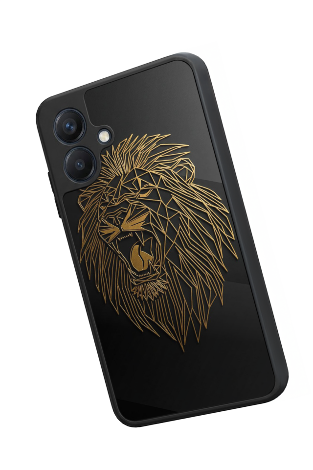 Samsung Galaxy A07 Uyumlu Aslan Tasarımlı Glossy Premium Kılıf