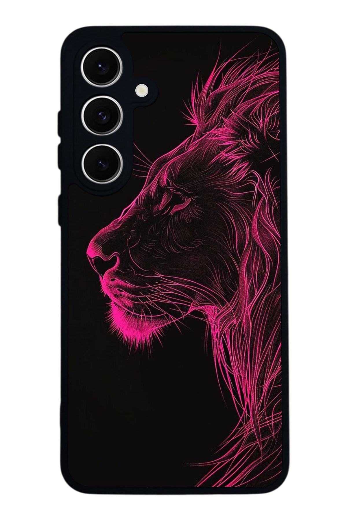 Samsung Galaxy A16 Uyumlu Aslan Tasarımlı Glossy Premium Kılıf