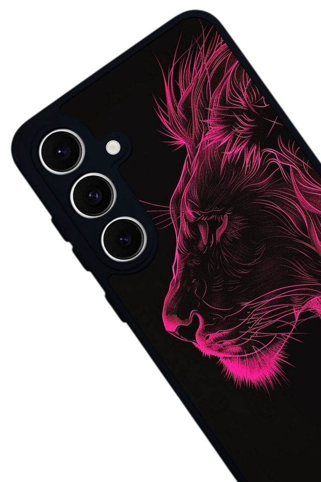 Samsung Galaxy A16 Uyumlu Aslan Tasarımlı Glossy Premium Kılıf