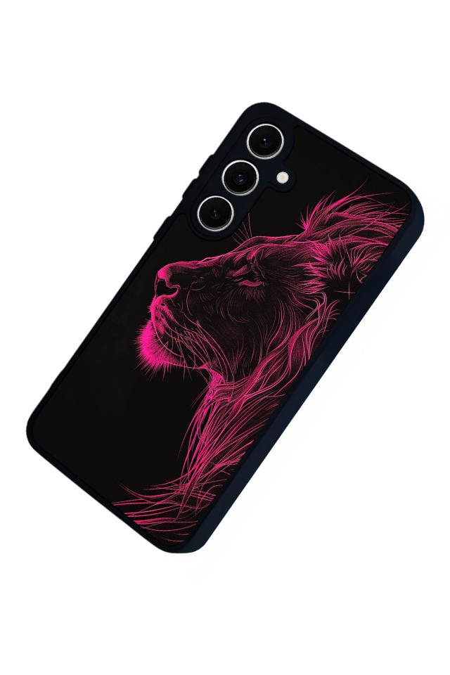 Samsung Galaxy A16 Uyumlu Aslan Tasarımlı Glossy Premium Kılıf