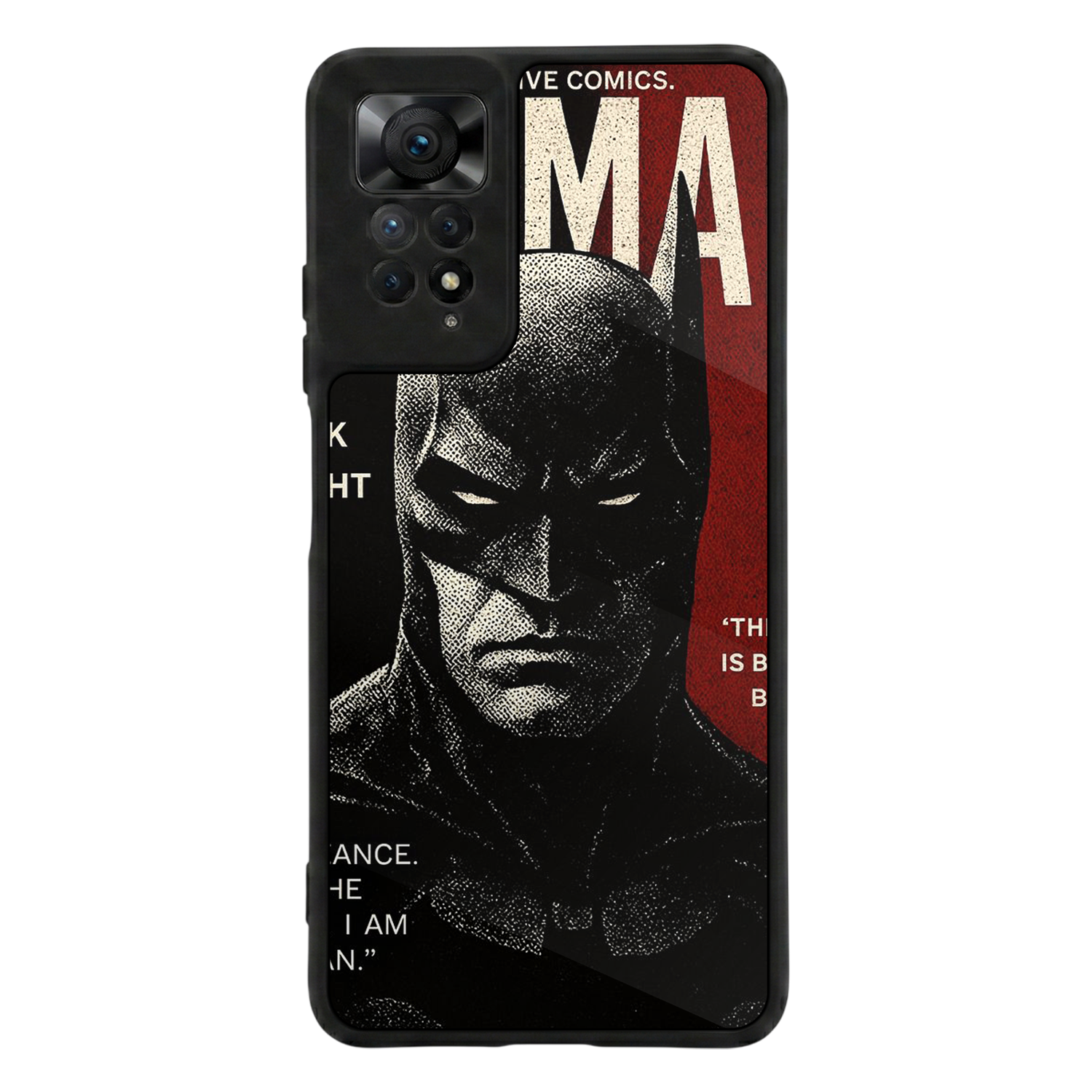 Xiaomi Redmi Note 12 Pro Uyumlu Batman Tasarımlı Glossy Premium Kılıf
