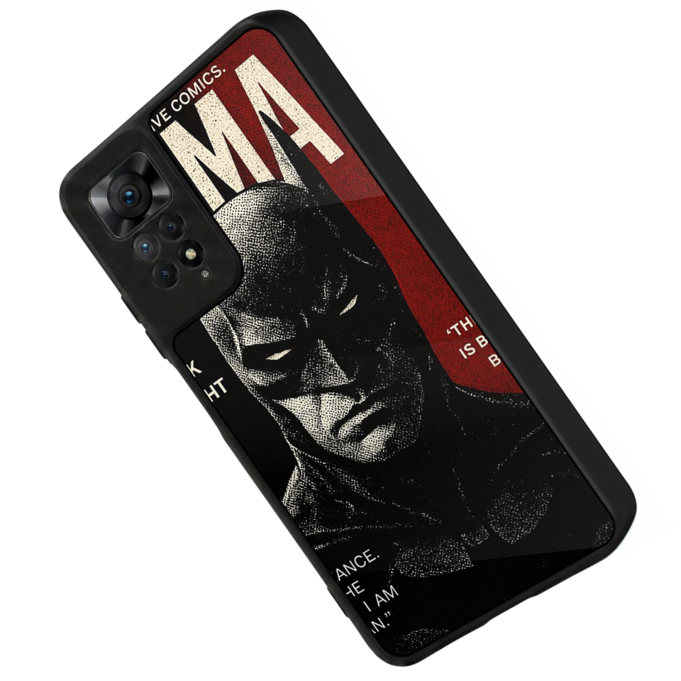 Xiaomi Redmi Note 12 Pro Uyumlu Batman Tasarımlı Glossy Premium Kılıf