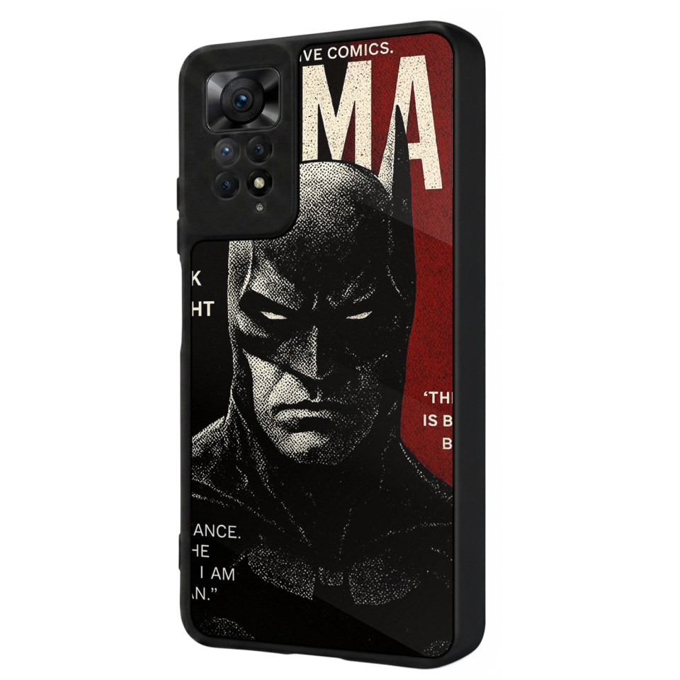 Xiaomi Redmi Note 12 Pro Uyumlu Batman Tasarımlı Glossy Premium Kılıf