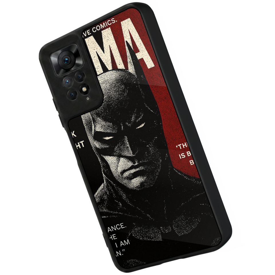 Xiaomi Redmi Note 12 Pro Uyumlu Batman Tasarımlı Glossy Premium Kılıf