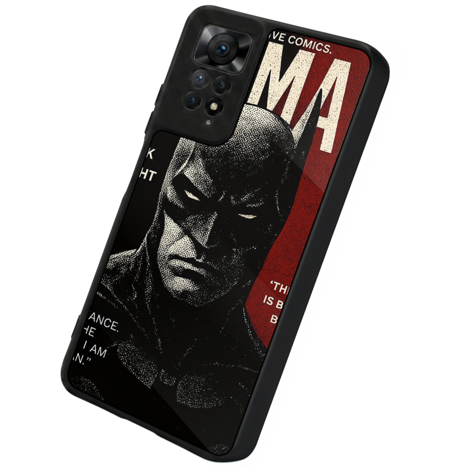 Xiaomi Redmi Note 12 Pro Uyumlu Batman Tasarımlı Glossy Premium Kılıf