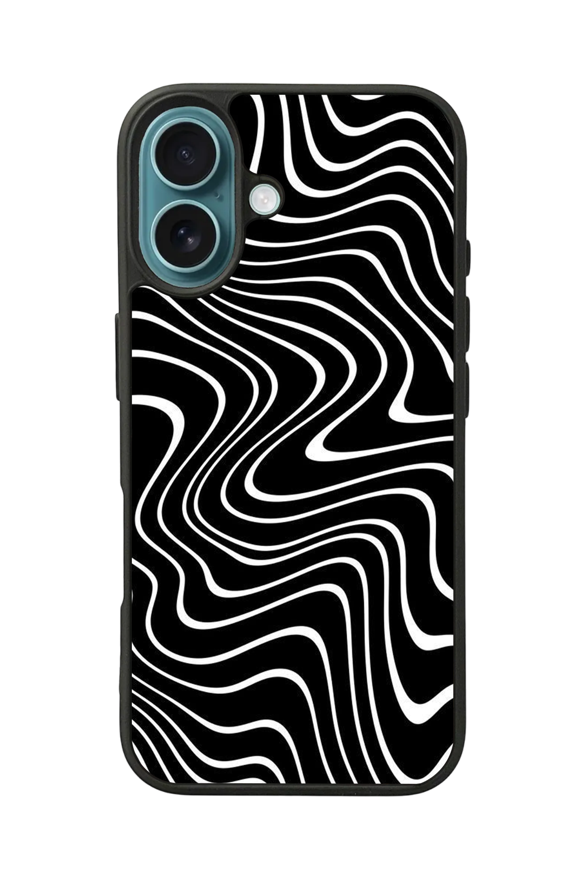 iPhone 16 Plus Uyumlu Çizgi Sanatı Tasarımlı Glossy Premium Kılıf