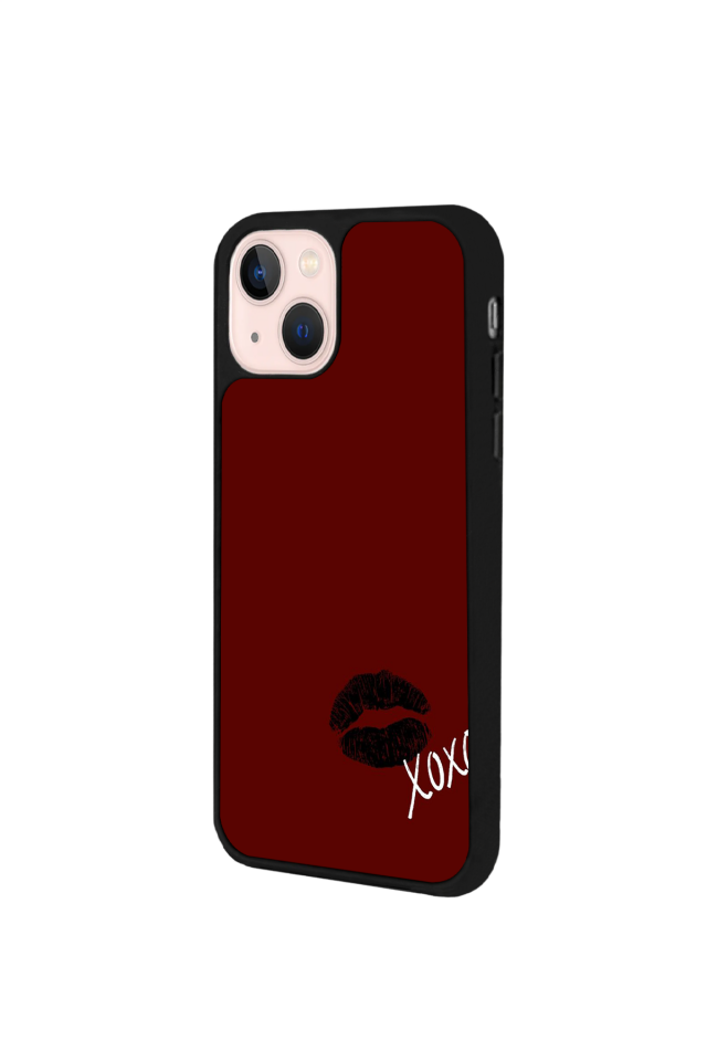 iPhone 15 Plus Uyumlu Kalp Love Tasarımlı Glossy Premium Kılıf