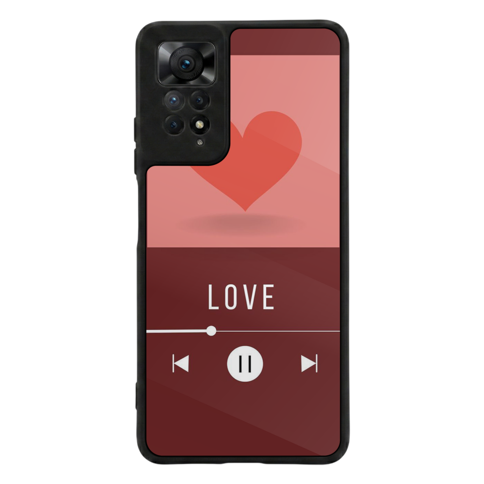 Xiaomi Redmi Note 11 Pro Uyumlu Kalp Love Tasarımlı Glossy Premium Kılıf