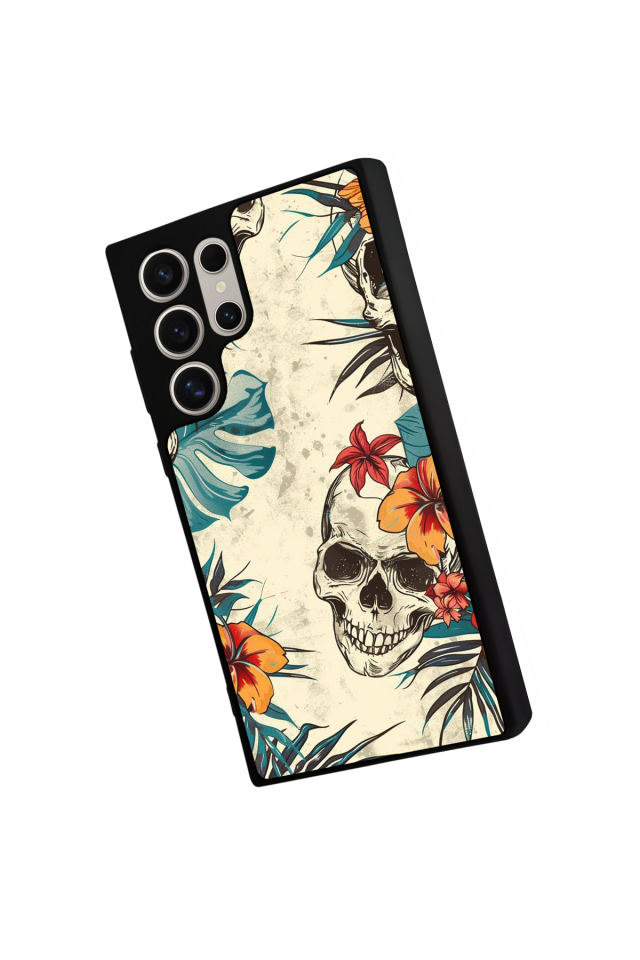 Samsung Galaxy S24 Ultra Uyumlu KuruKafa Tasarımlı Glossy Premium Kılıf