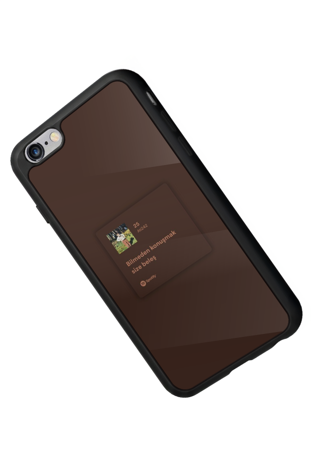 iPhone 6s Plus Uyumlu Sarki Sozleri Tasarımlı Glossy Premium Kılıf