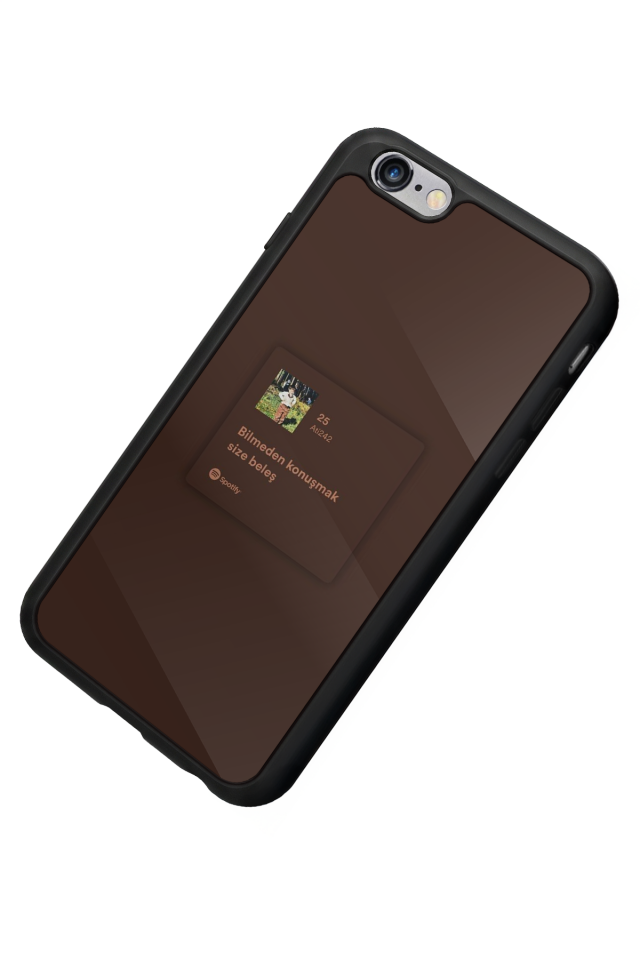 iPhone 6s Plus Uyumlu Sarki Sozleri Tasarımlı Glossy Premium Kılıf