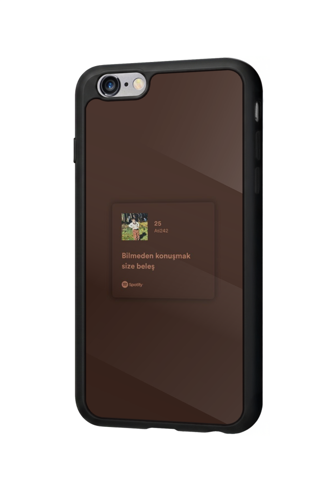 iPhone 6s Plus Uyumlu Sarki Sozleri Tasarımlı Glossy Premium Kılıf