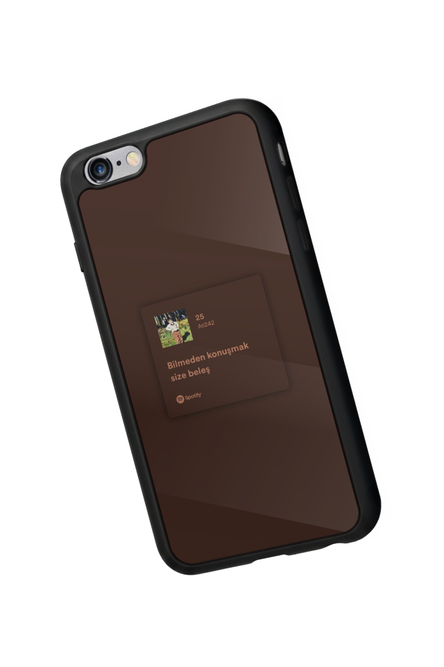 iPhone 6s Plus Uyumlu Sarki Sozleri Tasarımlı Glossy Premium Kılıf