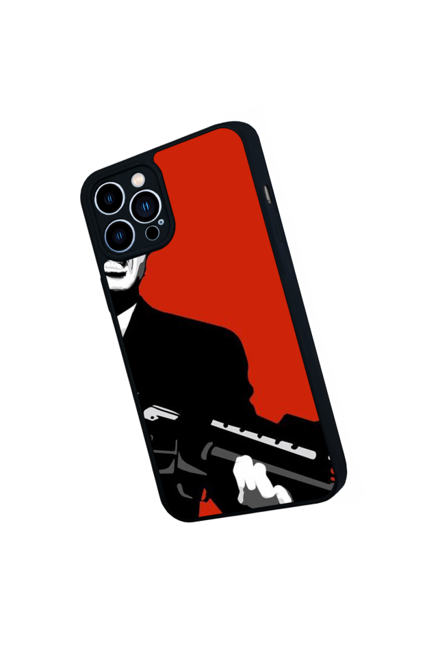 iPhone 13 Pro Max Uyumlu Scarface Tasarımlı Glossy Premium Kılıf