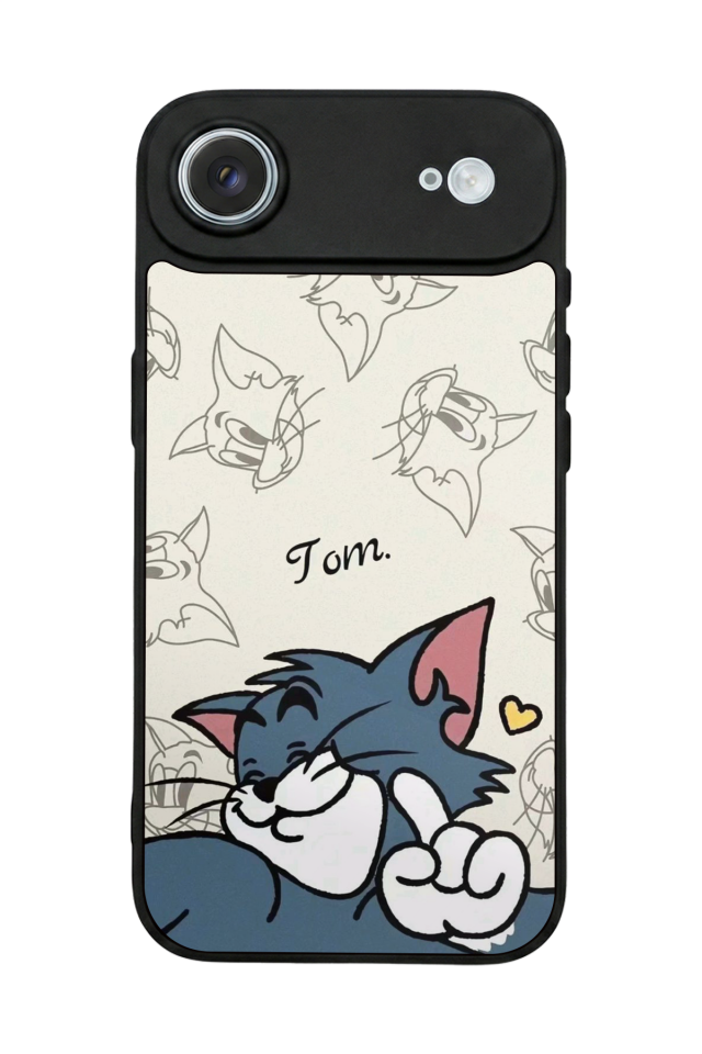 iPhone 17 Air Uyumlu Tom And Jerry Tasarımlı Glossy Premium Kılıf