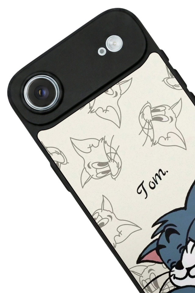 iPhone 17 Air Uyumlu Tom And Jerry Tasarımlı Glossy Premium Kılıf