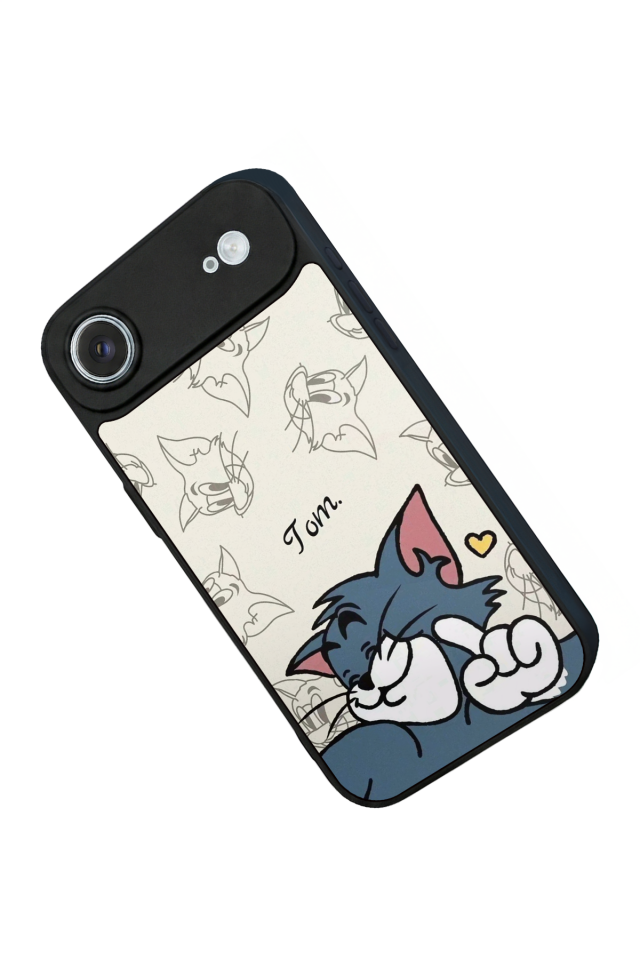 iPhone 17 Air Uyumlu Tom And Jerry Tasarımlı Glossy Premium Kılıf
