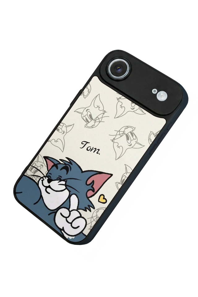 iPhone 17 Air Uyumlu Tom And Jerry Tasarımlı Glossy Premium Kılıf