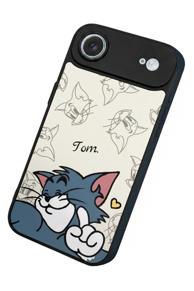 iPhone 17 Air Uyumlu Tom And Jerry Tasarımlı Glossy Premium Kılıf
