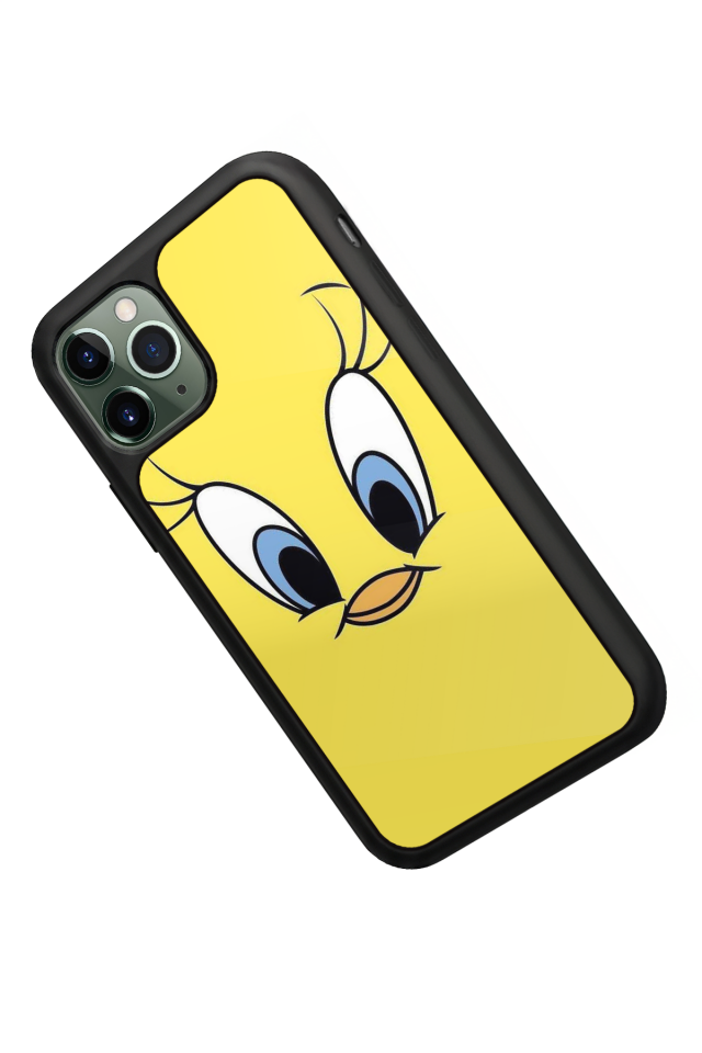 iPhone 11 Pro Uyumlu Tweety Tasarımlı Glossy Premium Kılıf