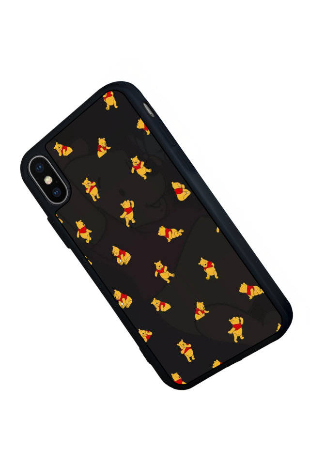 iPhone X/ XS Uyumlu Winnie Tasarımlı Glossy Premium Kılıf
