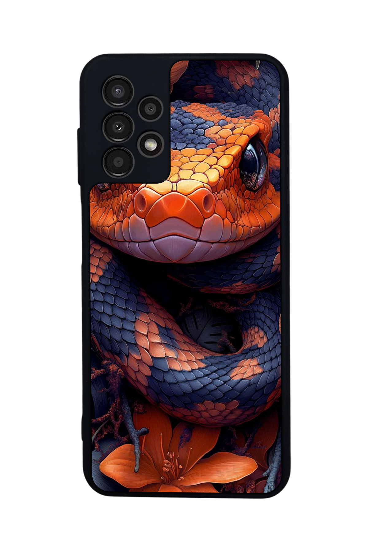 Samsung Galaxy A23 Uyumlu Yılan Tasarımlı Glossy Premium Kılıf