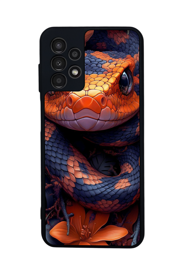 Samsung Galaxy A23 Uyumlu Yılan Tasarımlı Glossy Premium Kılıf