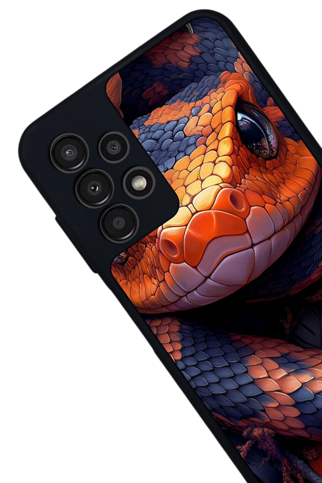 Samsung Galaxy A23 Uyumlu Yılan Tasarımlı Glossy Premium Kılıf