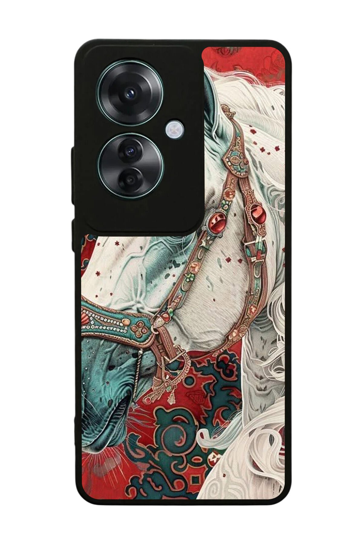 Oppo Reno 11F Uyumlu At Horse Tasarımlı Glossy Premium Kılıf