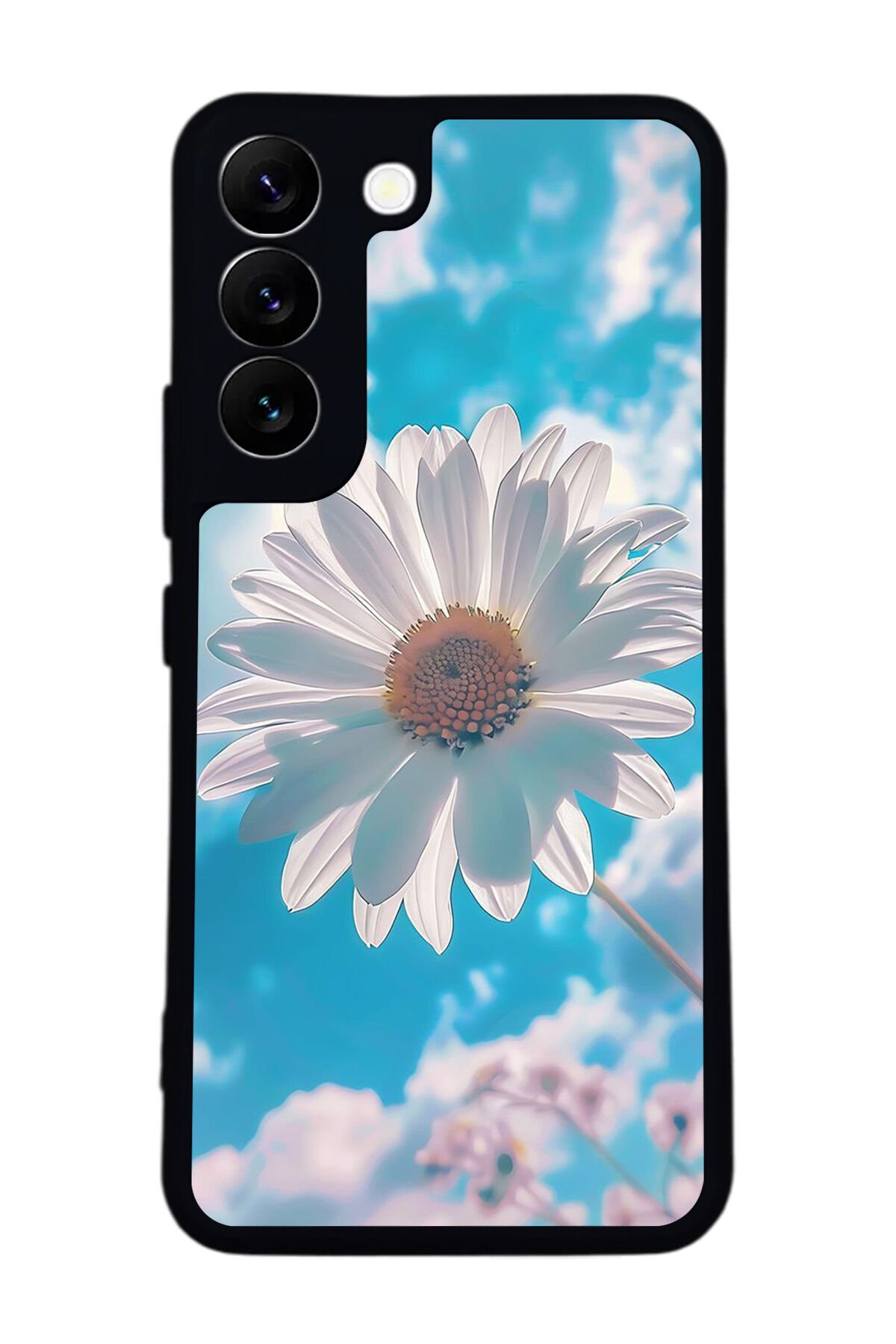 Samsung Galaxy S22 Uyumlu Cicek Tasarımlı Glossy Premium Kılıf