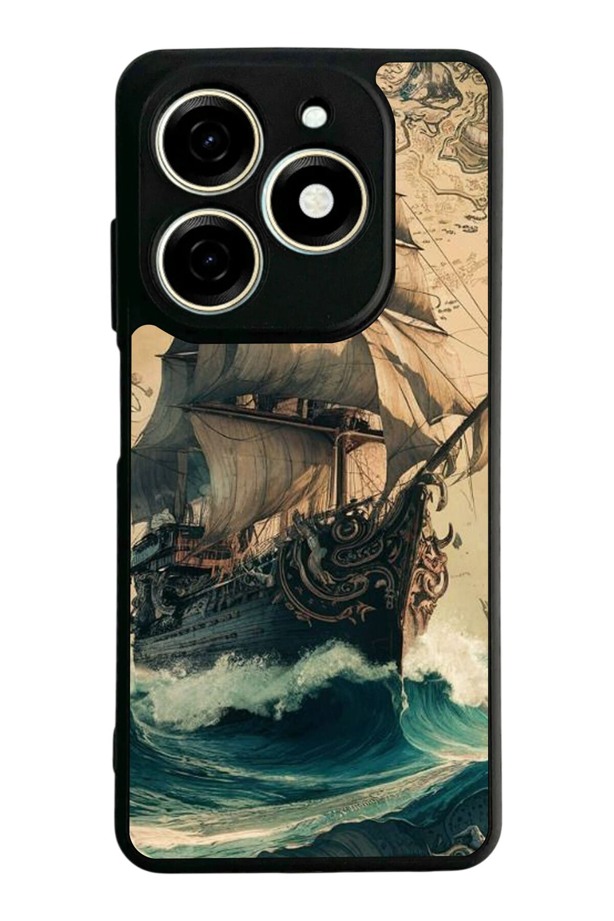 Infınıx Smart 8 Pro Uyumlu Korsan Tasarımlı Glossy Premium Kılıf