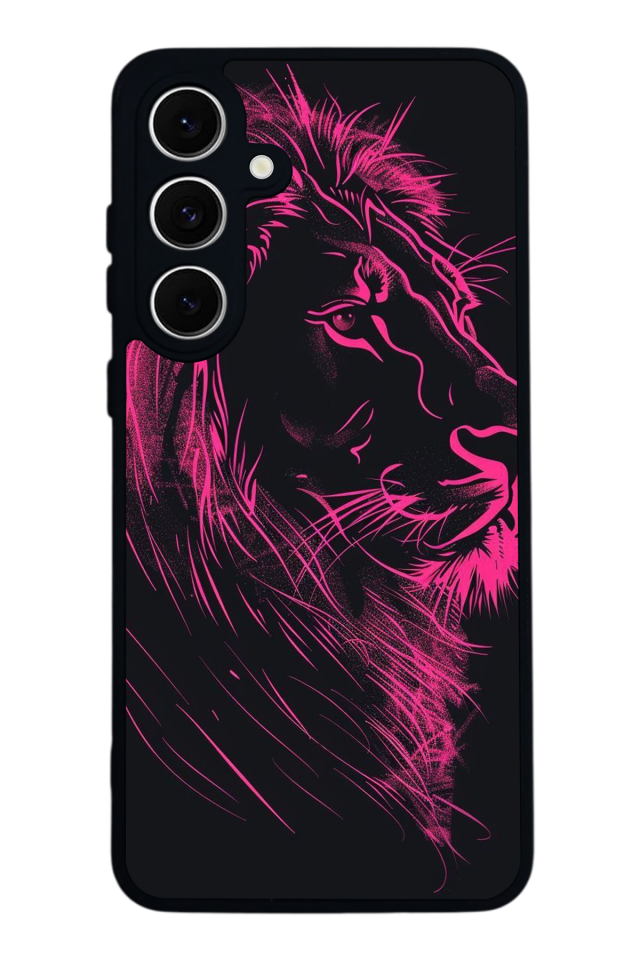 Samsung Galaxy A16 Uyumlu Aslan Tasarımlı Glossy Premium Kılıf