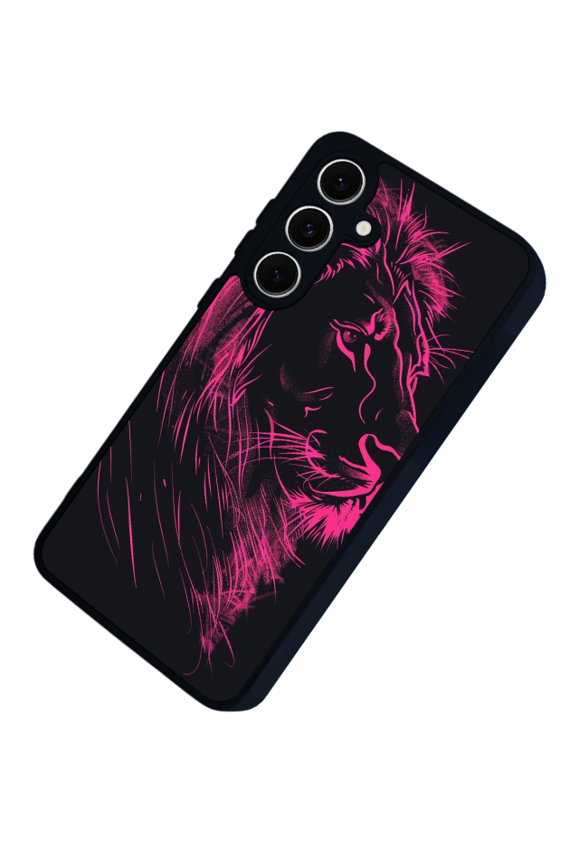 Samsung Galaxy A16 Uyumlu Aslan Tasarımlı Glossy Premium Kılıf