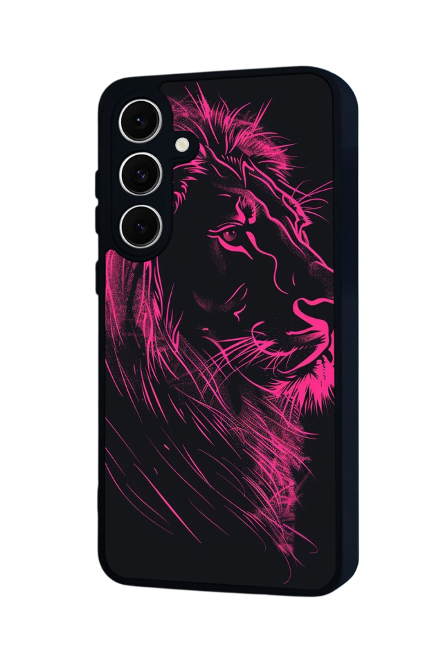 Samsung Galaxy A16 Uyumlu Aslan Tasarımlı Glossy Premium Kılıf