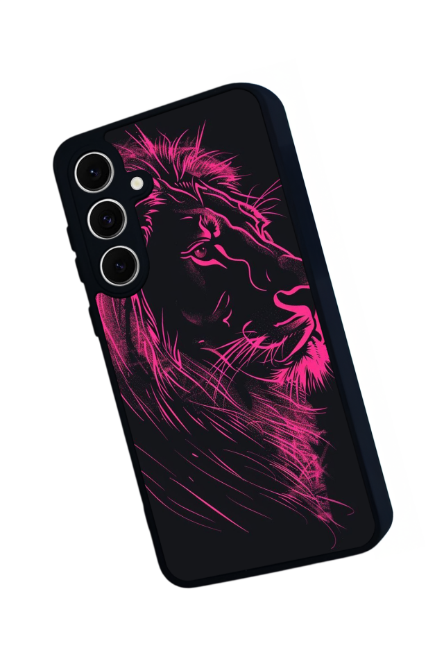 Samsung Galaxy A16 Uyumlu Aslan Tasarımlı Glossy Premium Kılıf