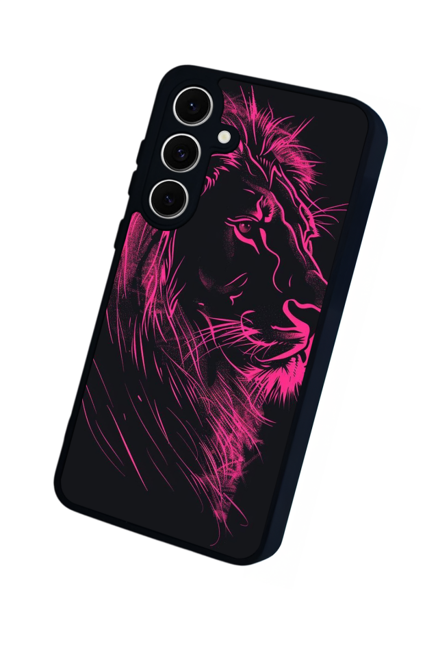 Samsung Galaxy A16 Uyumlu Aslan Tasarımlı Glossy Premium Kılıf