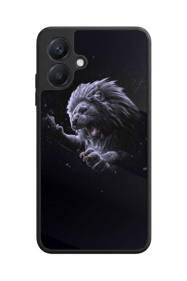 Samsung Galaxy A07 Uyumlu Aslan Tasarımlı Glossy Premium Kılıf