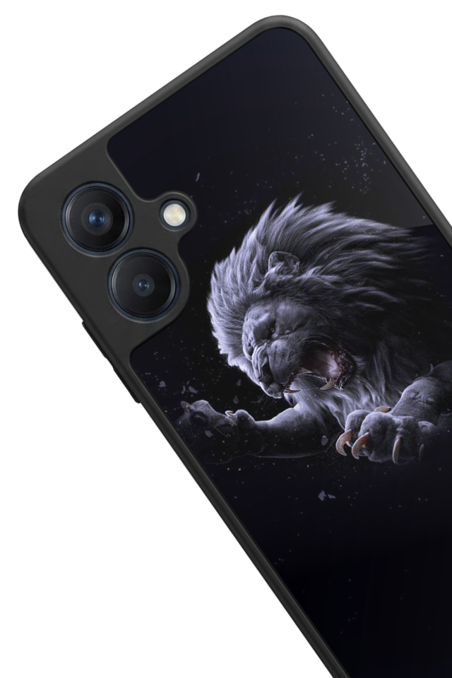 Samsung Galaxy A07 Uyumlu Aslan Tasarımlı Glossy Premium Kılıf