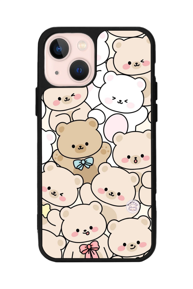 iPhone 14 Plus Uyumlu Ayı Tasarımlı Glossy Premium Kılıf