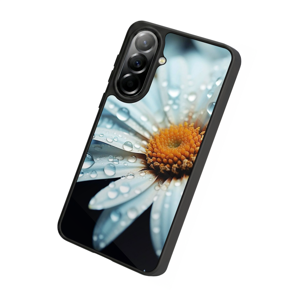 Samsung Galaxy A37 Uyumlu Cicek Tasarımlı Glossy Premium Kılıf