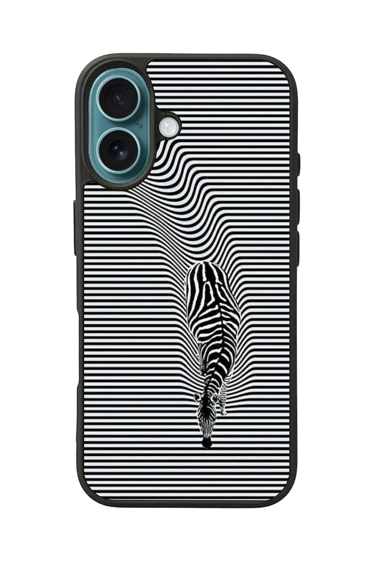 iPhone 16 Plus Uyumlu Çizgi Sanatı Tasarımlı Glossy Premium Kılıf