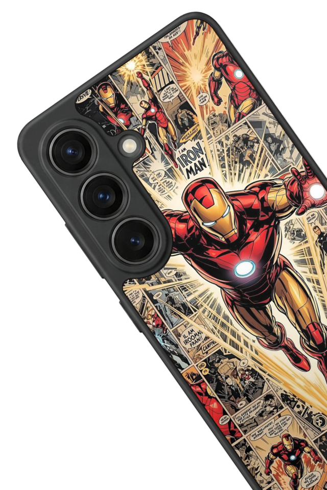 Samsung Galaxy S26 Uyumlu Iron Man ( Demir Adam ) Tasarımlı Glossy Premium Kılıf