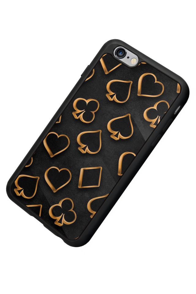 iPhone 6 Plus Uyumlu Kart Tasarımlı Glossy Premium Kılıf
