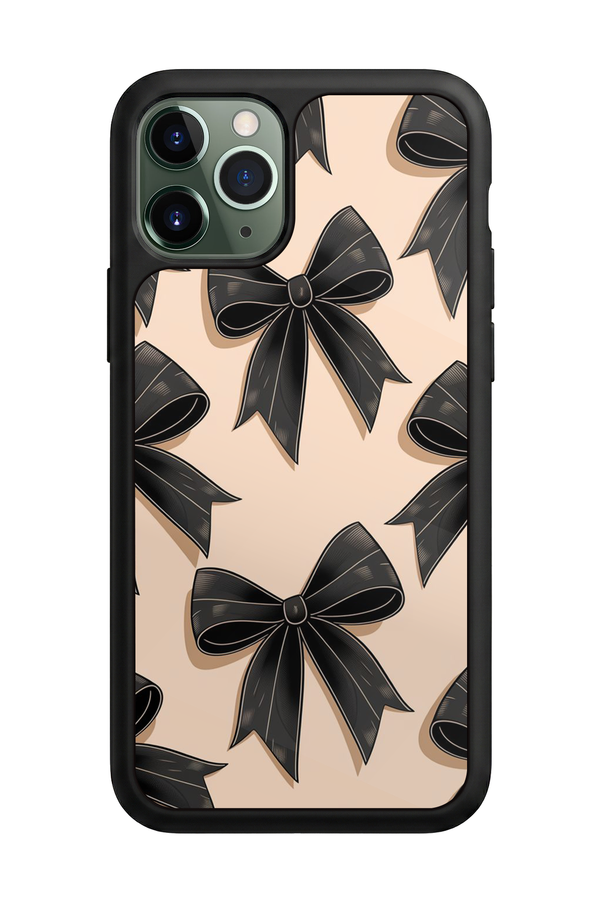 iPhone 11 Pro Max Uyumlu Kurdele Tasarımlı Glossy Premium Kılıf
