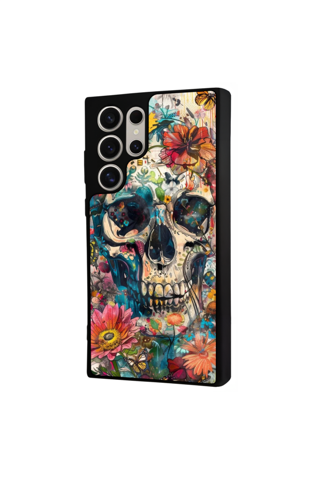 Samsung Galaxy S24 Ultra Uyumlu KuruKafa Tasarımlı Glossy Premium Kılıf