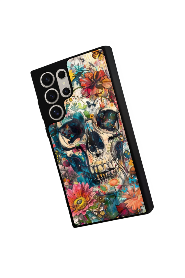 Samsung Galaxy S24 Ultra Uyumlu KuruKafa Tasarımlı Glossy Premium Kılıf