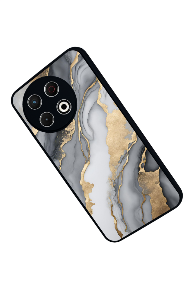 Tecno Spark 30 Pro Uyumlu Mermer Marble Tasarımlı Glossy Premium Kılıf