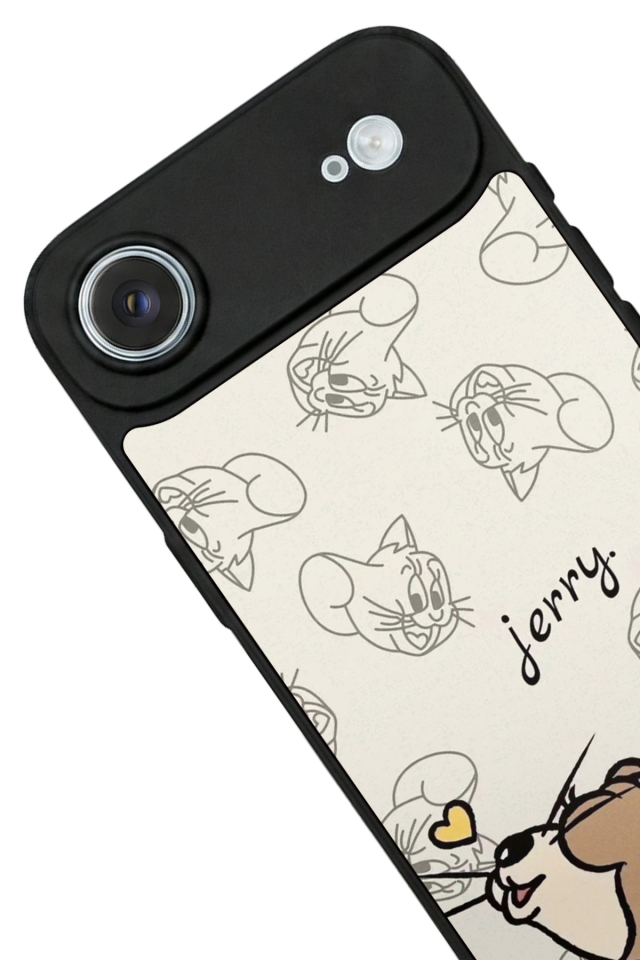 iPhone 17 Air Uyumlu Tom And Jerry Tasarımlı Glossy Premium Kılıf