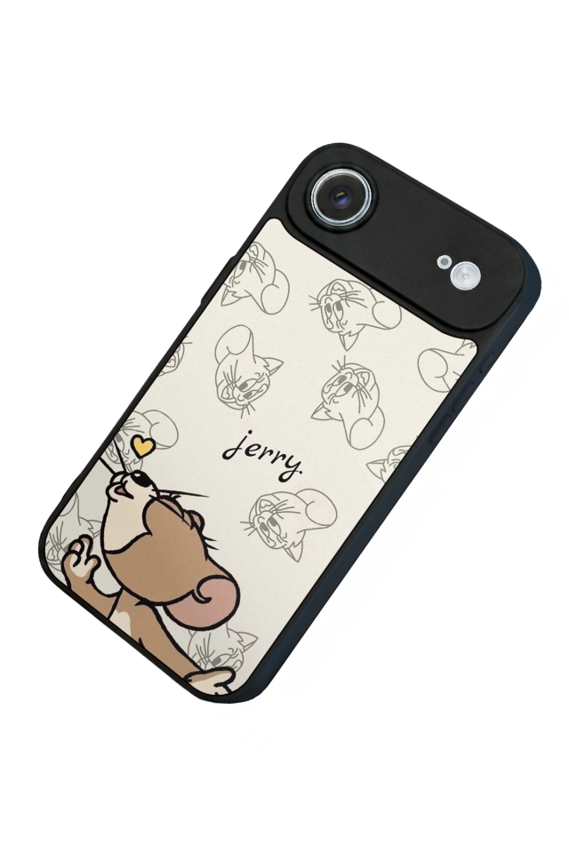 iPhone 17 Air Uyumlu Tom And Jerry Tasarımlı Glossy Premium Kılıf