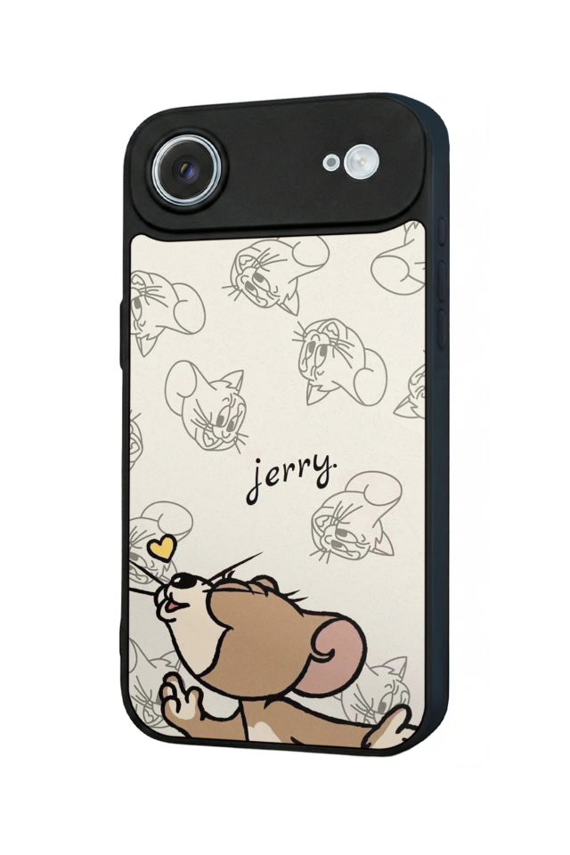 iPhone 17 Air Uyumlu Tom And Jerry Tasarımlı Glossy Premium Kılıf